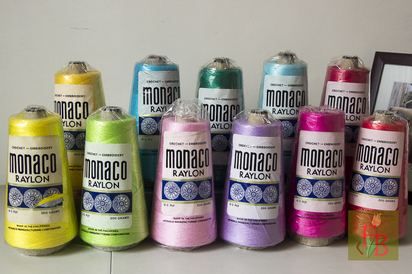 The Monaco Raylon colorways I used